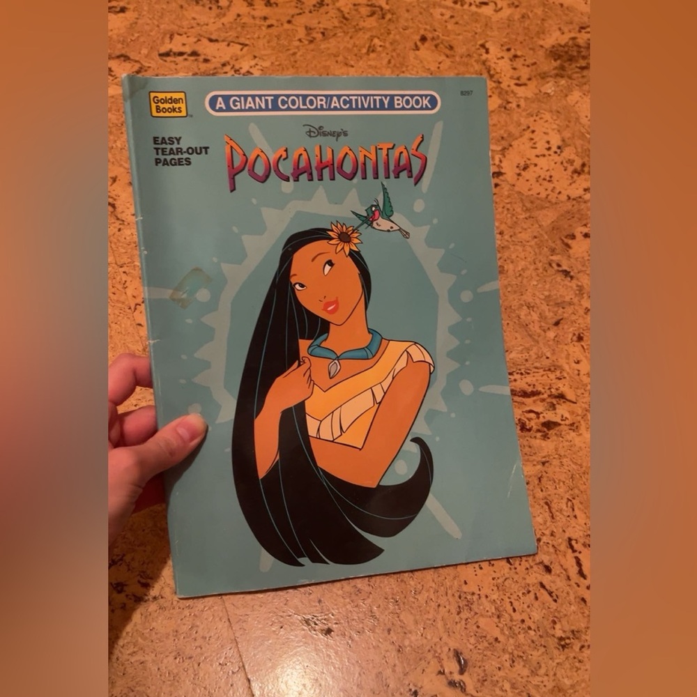 🩵 Golden Books Pocahontas Coloring/Activity Book 🩵